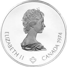 5 Dollar Silbermünzen Kanada Olympiade Montreal 1976 