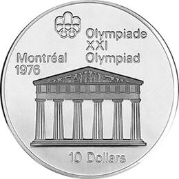 Sammlung Silbermünzen Kanada Olympiade Montreal 1976