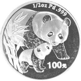 China Panda Palladium Bär 1/2 Unze 2004 
