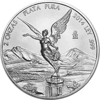 Mexiko Libertad 2 Unzen Silber mit der Siegesgöttin 2009