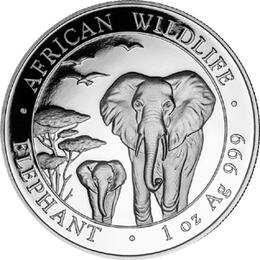 Somalia Elefant 1 Unze 2015