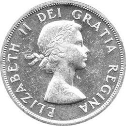 Canada Silber Gedenkmünze 1 Dollar Totem Pfahl 1958
