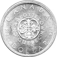 Canada Silber Gedenkmünze 1 Dollar Quebec 1964