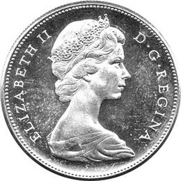 Canada Silber Gedenkmünze 1 Dollar Jubiläum 1967