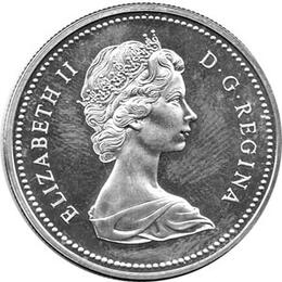 Canada Silber Gedenkmünze 1 Dollar RCMP 1973