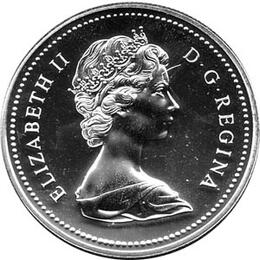 Canada Silber Gedenkmünze 1 Dollar Bibliothek 1976