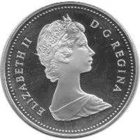 Canada Silber Gedenkmünze 1 Dollar Toronto Kanu 1984