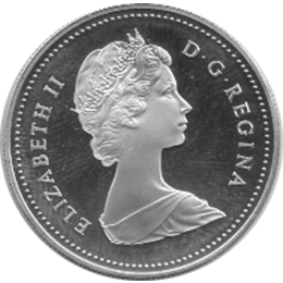 Canada Silber Gedenkmünze 1 Dollar Toronto Kanu 1984