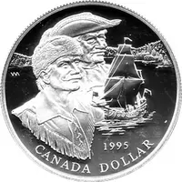 Canada Silber Gedenkmünze 1 Dollar Hudson Bay 1995