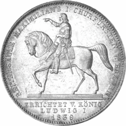  Altdeutschland Bayern Ludwig Geschichtsdoppeltaler 1839