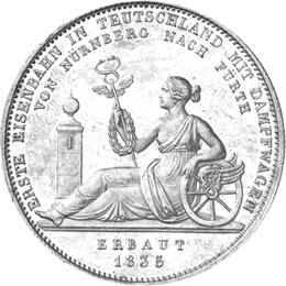 Altdeutschland Bayern Ludwig Geschichtstaler 1835