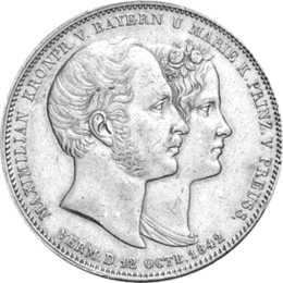 Altdeutschland Bayern Ludwig Geschichtsdoppeltaler 1842