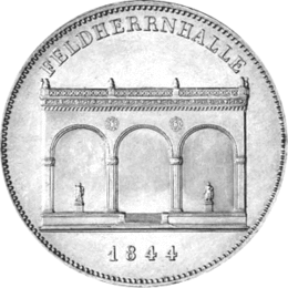 Altdeutschland Bayern Ludwig Geschichtsdoppeltaler 1844