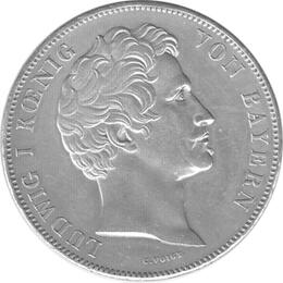 Altdeutschland Bayern Ludwig Geschichtsdoppeltaler 1845