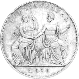 Altdeutschland Bayern Ludwig Geschichtsdoppeltaler 1846