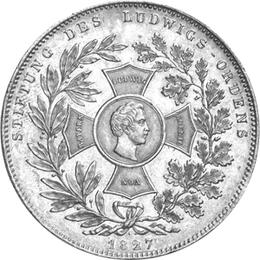 Altdeutschland Bayern Ludwig Geschichtstaler 1827
