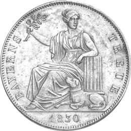 Altdeutschland Bayern Ludwig Geschichtstaler 1830