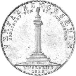 Altdeutschland Bayern Ludwig Geschichtstaler 1828