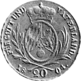 Altdeutschland Bayern Maximilian Ioseph Konventionszwanziger 1804