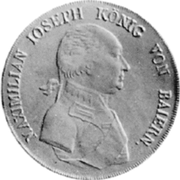 Altdeutschland Bayern Maximilian Ioseph Konventionstaler 1806
