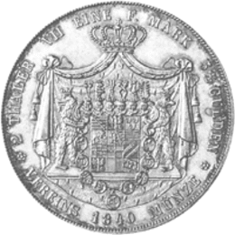 Altdeutschland Anhalt Köthen Heinrich Doppeltaler 1840