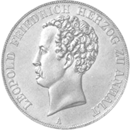 Altdeutschland Anhalt Dessau Leopold Friedrich Doppeltaler 1839-1846