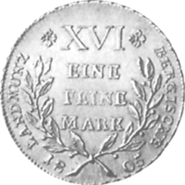 Altdeutschland Herzogtum Berg Reichstaler 1805-1806