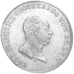 Altdeutschland Baden Konventionstaler Carl Friedrich 1809-1811