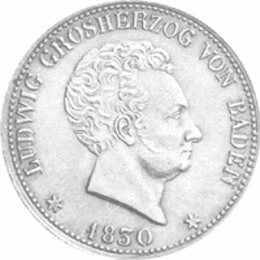 Altdeutschland Baden Ludwig Taler 1829-1830