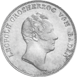 Altdeutschland Baden Kronentaler Münzbesuch 1832