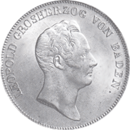 Altdeutschland Baden Kronentaler Ausbeutetaler 1834