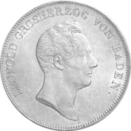Altdeutschland Baden Kronentaler Ausbeutetaler 1836