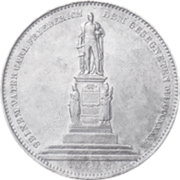 Altdeutschland Baden Gedenkdoppeltaler 1844