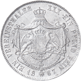 Altdeutschland Baden Friedrich Vereinstaler 1865-1871