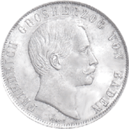 Altdeutschland Baden Friedrich Gulden 1856-1860