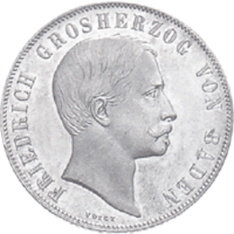 Altdeutschland Baden Friedrich Prämiengulden