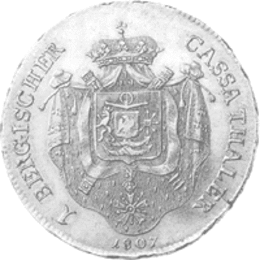 Altdeutschland Herzogtum Berg Cassataler Ioachim 1807