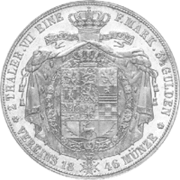 Altdeutschland Braunschweig Herzog Wilhelm Vereinsdoppeltaler 1842-1850