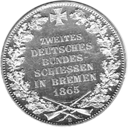 Altdeutschland Hansestadt Bremen Taler 1865
