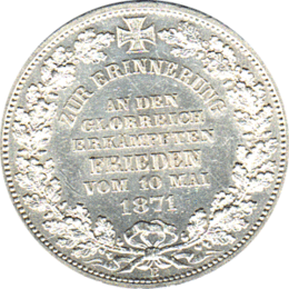 Altdeutschland Hansestadt Bremen Taler 1871