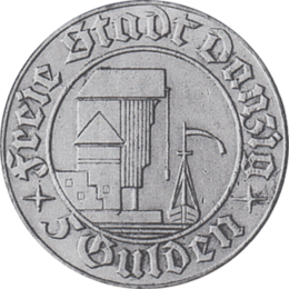 Freie Stadt Danzig 5 Gulden Krantor 1932