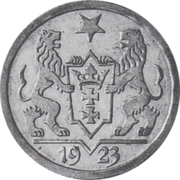 Freie Stadt Danzig 2 Gulden Doppelgulden 1923