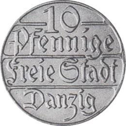 Freie Stadt Danzig 10 Pfennig 1923