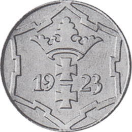Freie Stadt Danzig 10 Pfennig 1923