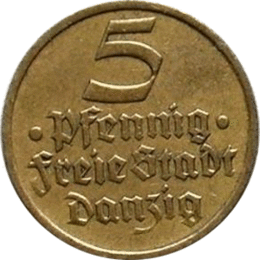 Freie Stadt Danzig 5 Pfennig 1932