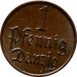 Freie Stadt Danzig 1 Pfennig 1923-1937