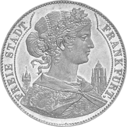 Altdeutschland Freie Stadt Frankfurt Silber Vereinstaler 1857 1858