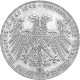 Altdeutschland Freie Stadt Frankfurt Silber Doppelgulden 1848