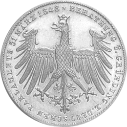 Altdeutschland Freie Stadt Frankfurt Silber Doppelgulden 1848