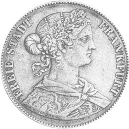 Altdeutschland Freie Stadt Frankfurt Silber Vereinstaler 1864